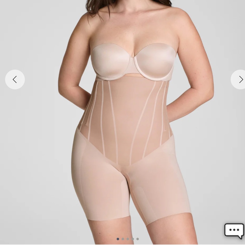 SPANX High-Waisted Mid-Thigh Short - Natural Bronze